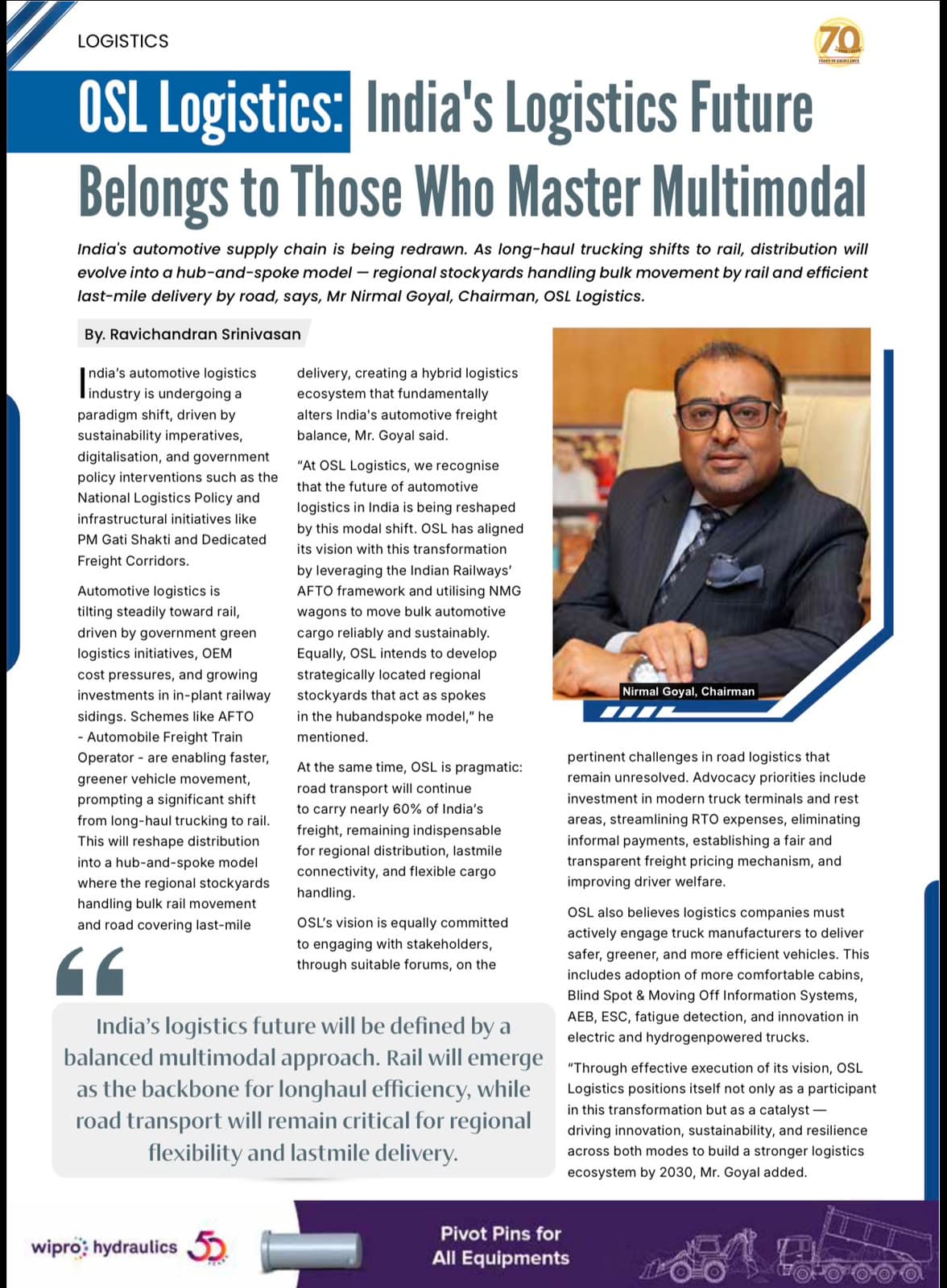 OSL Logistics: India's Logistics Future Belongs to Those Who Master Multimodal